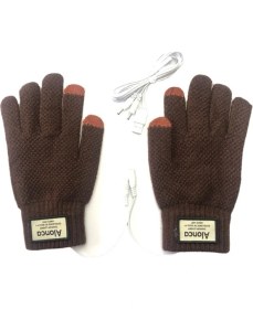 Resim Yuanbao USB Sıcak Eldiven Isıtma Örme Eldiven (Yurt Dışından) 