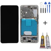 Resim Te Samsung Uyumlu S22 S901 Uyumlu Çıtalı Lcd Ekran Servis Beyaz Montaj Kiti 