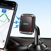 Resim Evrensel 360° Dönebilen Araç Telefon Tutacağı, Gösterge Paneli Manyetik Cep Telefonu Tutucu, ABS Malzeme, Kare Şekil, Otomatik Araç Uyumlu, Su Geçirmez Değil - Kolay Kurulum ve Kullanım 