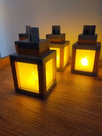 Resim NADO DEKOR Minecraft Ledli Fener Masa Lambası 