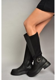 Resim Fox Shoes T996332009 Siyah Dalgıç Kumaş Klasik Çizme Siyah-Suni Deri 