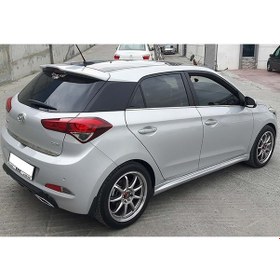 Resim Hyundai i20 Trend Marşpiyel Seti Mat Siyah Plastik 2014 - 2018 