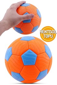 Resim SilaSeren Store Hentbol Topu Renkli Soft Katman Çocuk Mini Futbol Topu No:1 İç Mekan Minik Top 