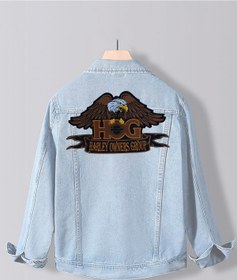 Resim SUNA GİYİM harley büyük boy ceket yelek için arma 