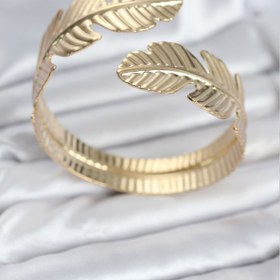 Resim BURCU MODA Yaprak Model Gold Renk Kadın Bileklik 