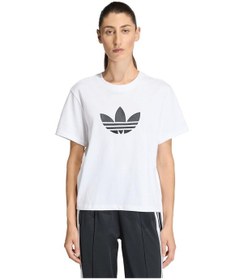 Resim Kd6225-k Adidas Trefoıl Boxy T Kadın T-shirt Beyaz Kd6225-k Beyaz 