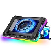 Resim Classone GT100 Telefon Tutuculu 10 RGB Işıklı Gaming Oyuncu Laptop Soğutucu 
