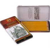 Resim Kohinoor Toison Dor Graphite Dereceli Kalem Seti 12'li 2H/8B N11.479 
