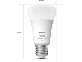 Resim Philips Huewca 9-75W Renkli Akıllı Başlangıç Seti 2'li Kumandalı E27 Bluetooth Özellikli 