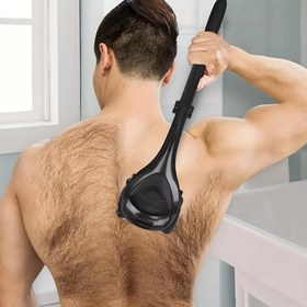 Resim Erkekler İçin Sırt Tıraş Makinesi Seti: Güvenlik Bileziği Teknolojili ve Ergonomik Saplı DIY Sırt Tüyü Tıraşı, Islak veya Kuru Tıraş (Ekstra Bıçaklar Dahil) / Sırt Tıraş Bıçağı Seti (Ayrı Satılır), Yazlık 
