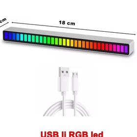 Resim Torpido Üstü 7 Renk Sese Duyarlı Usb Şarjlı Disko Ledi Point (552761124) 