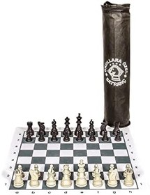 Resim Bez Kutu Rulo Pratik Satranç Takımı 