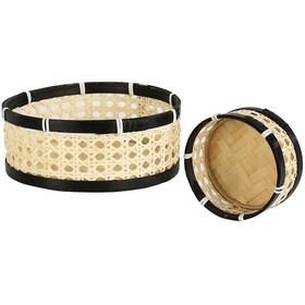 Resim Vitale 2'li Rattan Tepsi Seti Ak.jj0005 