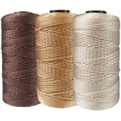 Resim 3 Paket Spincozy Çok Renkli Polyester İplik, 1.5mm Kalınlık, Her Biri 100g, Tığ İşi Örgü, Şapka, Ayakkabı, Paspas, Çanta ve Küçük El Sanatları Projeleri için - Çeşitli Renkler Mevcut 