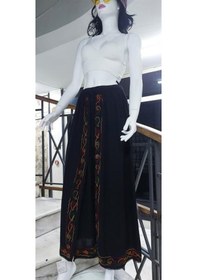 Resim Eren Style Otantik Nakış İşlemeli Harem Şalvar Pantolon Siyah 
