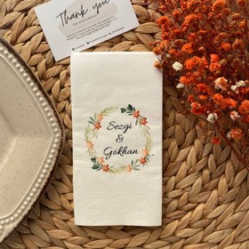 Resim Baskılı Özel Gün Peçetesi | 20 Adet Kişiye Özel Desenli – Düğün, Nişan, Söz ve Davetler İçin 