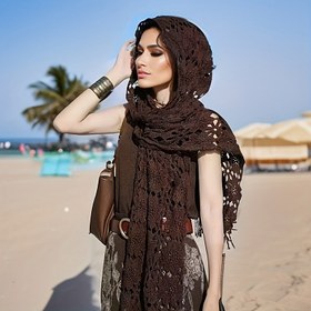 Resim Çeşitli Renklerde Avrupa Tarzı Çok Yönlü Vintage Püskül Tek Renk Dantel Nakışlı Örgü Şal Eşarp, Festival Moda Süslemesi İçin 