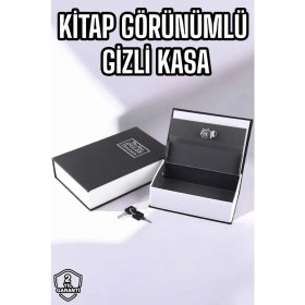 Resim Değirmen Grup Büyük Boy Anahtarlı Kitap Görünümlü Gizli Kasa Çelik Kasa Altın Kasası - Lisinya 