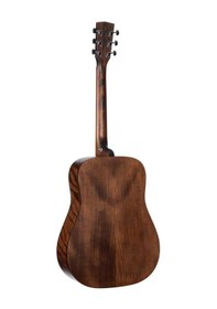 Resim Cort Earth60m Op Masif Kapak Akustik Gitar Başlangıç/orta Seviye Masif Maun Üst Kapak, Dreadnought Kasa Yapısı Ve Open Pore Doğal Ahşap Dokusu 