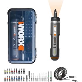 Resim Storemax WX242 4VOLT/2.0AH. Li-Ion Akıllı Tork Ayarlı Şarjlı Tornavida + 30 Adet Uç 