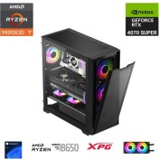 Resim Eternal Power Ryzen 7 9800X3D 64GB Ddr5 1tb M.2 Rtx 4070 Super B650 750W 240M 