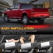 Resim 60 Inç Strobe Işık Şerit LED Arka Lambası Kırmızı (Yurt Dışından) 