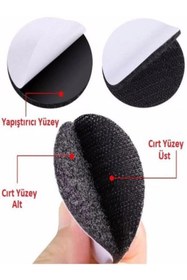 Resim TUTYAKALA Halı Kilim Koltuk Örtüsü Yastık Kaydırmaz Sabitleme Cırt 10 Adet 