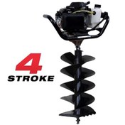 Resim Tomking EA144P Çift Helezonlu 4 Zamanlı Toprak Burgu Makinası 400 MM 4 Hp 