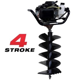 Resim Tomking EA144P Çift Helezonlu 4 Zamanlı Toprak Burgu Makinası 400 MM 4 Hp 