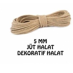 Resim izmir Bitpazarı Jüt Halat 5 Mm Dekoratif Jüt Halat 50 Mt. 