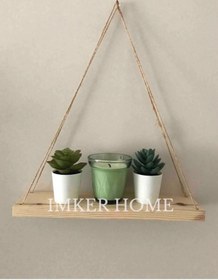 Resim IMKER HOME Banyo Mutfak Düzenleyici Halatlı Duvar Rafı Kitaplık Duvar Düzenleyici Organizer 