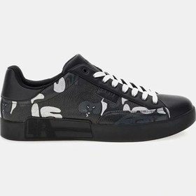 Resim Guess Caserta Erkek Siyah Sneaker Fmfcaspat12-bkgry 