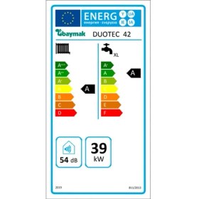 Resim Baymak Duotec Premix 42/42 Dhw (36.000 Kcal) Tam Yoğuşmalı Kombi 42 kW Hermetik Baca ile Yüksek Enerji Verimliliği 