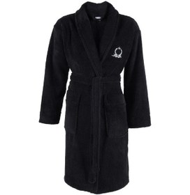 Resim Maisonart Rob Şalyaka Wellsoft Peluş Sabahlık Robdeşambr Bornoz Siyah S/m Siyah 