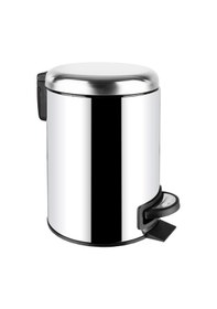 Resim Noble Life 12 Lt Gümüş Pedalı Yavaş Kapanır Çöp Kovası Diğer 