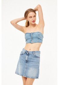 Resim Kutaf Kadın Denim Büstiyer 001 
