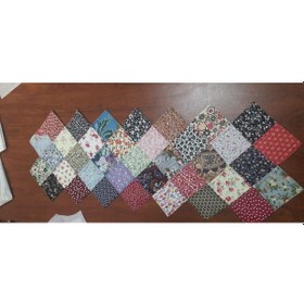 Resim El İşi Patchwork Kırk Yama Runner Çok Renkli 