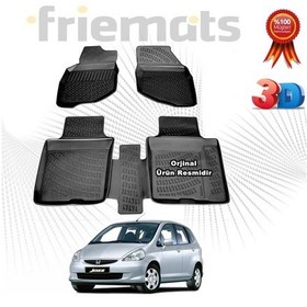 Resim Jazz 3D Havuzlu Paspas 2002-2008 Arası Siyah N11.22651 