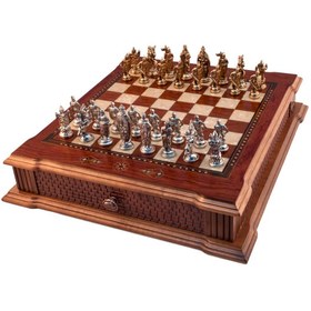 Resim Helena Wood Art Castle Büyük Satranç Seti 