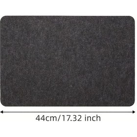 Resim Willowhaven Beyaz Siyah Hava Fritözü Matı, Tezgah Koruma Ve Kahve Makinesi Altlığı 