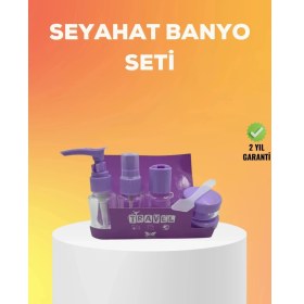 Resim Belle Fusion Mey Ithalat® Seyahat Bakım Seti 5 Parça Sızdırmaz Şeffaf Kapaklı 30ML 