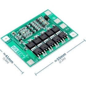 Resim Bms 3s 40a Koruma Kartı Lityum Pil Batarya Li-ion 18650 Enhanced 