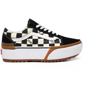 Resim Vans Çok Renkli Kadın Yüksek Taban Süet Kanvas Lifestyle Ayakkabı VN0A4U15VLV1 UA Old Skool Stacked Vans