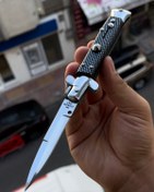 Resim John Connely Stiletto Damalı Çakı Düğmeli Autdoor 21 Cm 