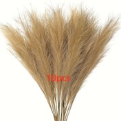 Resim 10 Adet SHARKBEE Yapay Pampas Otu 22in/55cm Uzunluk - Koyu Yeşil & Açık Boz Senteti̇k Boho Tarz İç Mekan / Dış Meke 