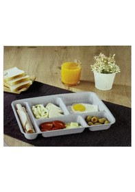 Resim Reis Home 6 Adet Tabldot 5 Bölmeli Lüks Plastik Piknik 