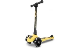 Resim Die Grup LED Tekerlekli Sarı Çocuk Scooter - Eğlenceli Taşıma Aracı 