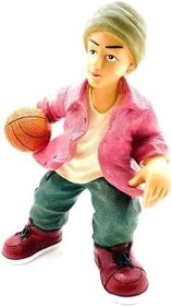 Resim Basketbolcu Figürlü Kumbara, Çocuk Biblo, Beyaz 