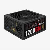 Resim -AE KCASP1200GM KCAS1200GM 1200W 100-240V AC 14cm Fan 80+ Gold Güç Kaynağı Aerocool