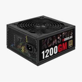 Resim -AE KCASP1200GM KCAS1200GM 1200W 100-240V AC 14cm Fan 80+ Gold Güç Kaynağı 